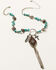 Image #1 - Shyanne Women's Canyon Sunset Feather Charm Necklace, Silver, hi-res