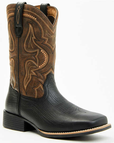 Cody James Men's CUSH CORE™ Maverick Performance Western Boots - Broad Square Toe , Black, hi-res