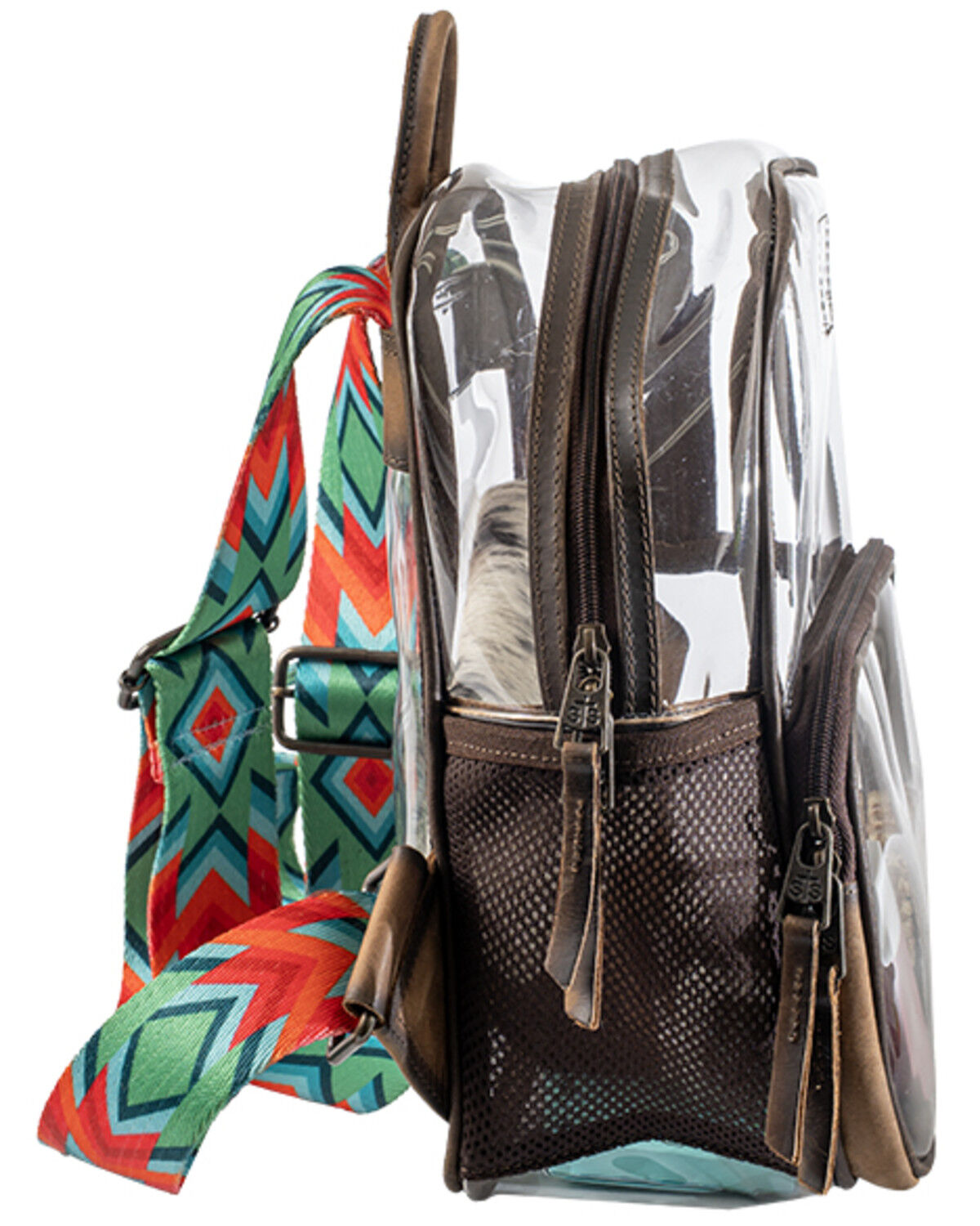 Image #4 - STS Ranchwear by Carroll Clear Stadium Backpack, Brown, hi-res