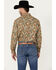 Image #4 - Wrangler Retro Men's Premium Paisley Print Long Sleeve Button-Down Western Shirt, Tan, hi-res