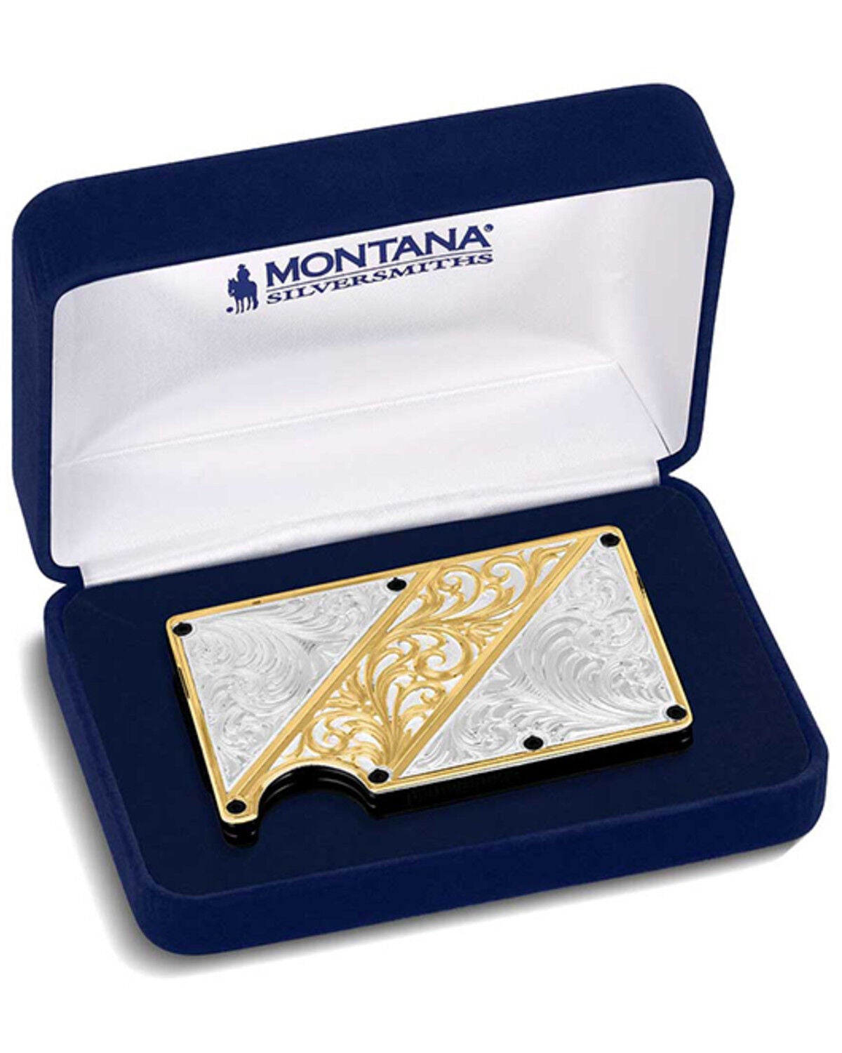 Image #3 - Montana Silversmiths Men's Gold Hour Credit Card and Cash Case, Multi, hi-res