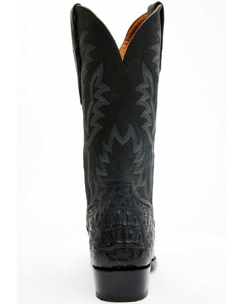 Image #5 - El Dorado Men's Exotic Caiman Western Boots - Medium Toe , Black, hi-res