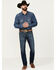 Image #1 - Ariat Men's M8 Dark Wash Modern Stretch Art Slim Denim Jeans, Dark Wash, hi-res