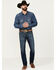 Image #1 - Ariat Men's M8 Dark Wash Modern Stretch Art Slim Denim Jeans , Dark Wash, hi-res