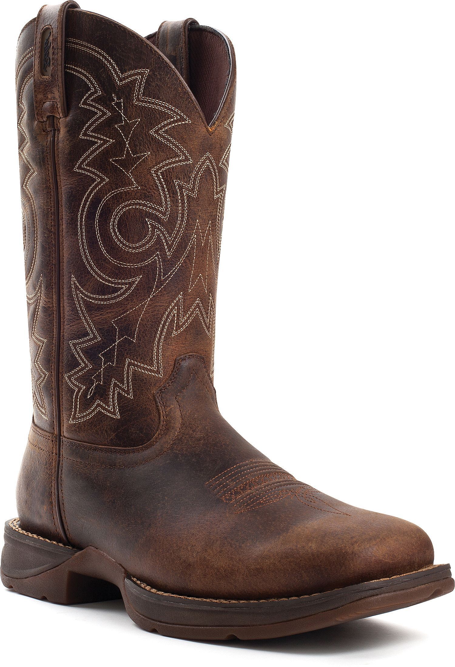 Durango Men's Rebel Pull On Western Boot - Square Toe, Brown, hi-res