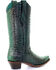 Corral Women's Full Python Woven Western Boots - Snip Toe, Turquoise, hi-res