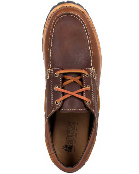 Image #6 - Rocky Men's Collection 32 Small batch Oxford Shoes - Moc Toe, Brown, hi-res