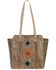 American West Navajo Soul Zip Top Tote, Dark Brown, hi-res