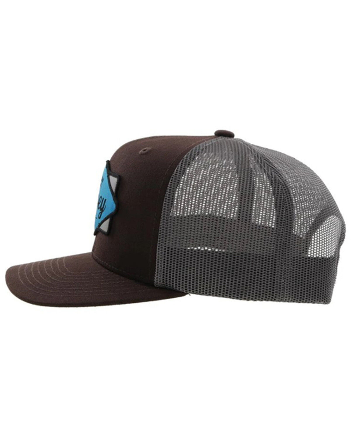 Image #4 - Hooey Men's Diamond Logo Patch Trucker Cap, Brown, hi-res