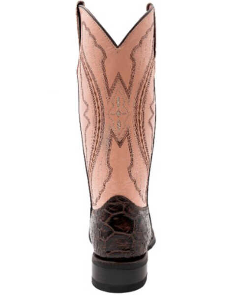 Image #5 - Ferrini Women's Kai Western Boots - Broad Square Toe , Chocolate, hi-res