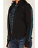 Image #3 - RANK 45® Women's Logo Fleece Performance Zip-Up Pullover, Black, hi-res