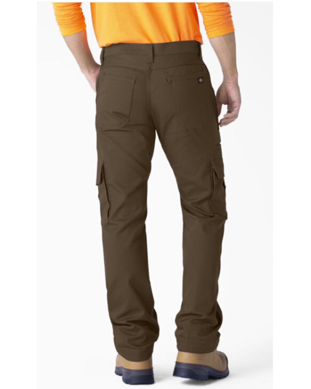 Image #2 - Dickies Men's Durastretch Ranger Duck Canvas Cargo Work Pants, Brown, hi-res
