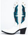 Image #3 - Idyllwind Women's Viceroy Western Boots - Round Toe, White, hi-res