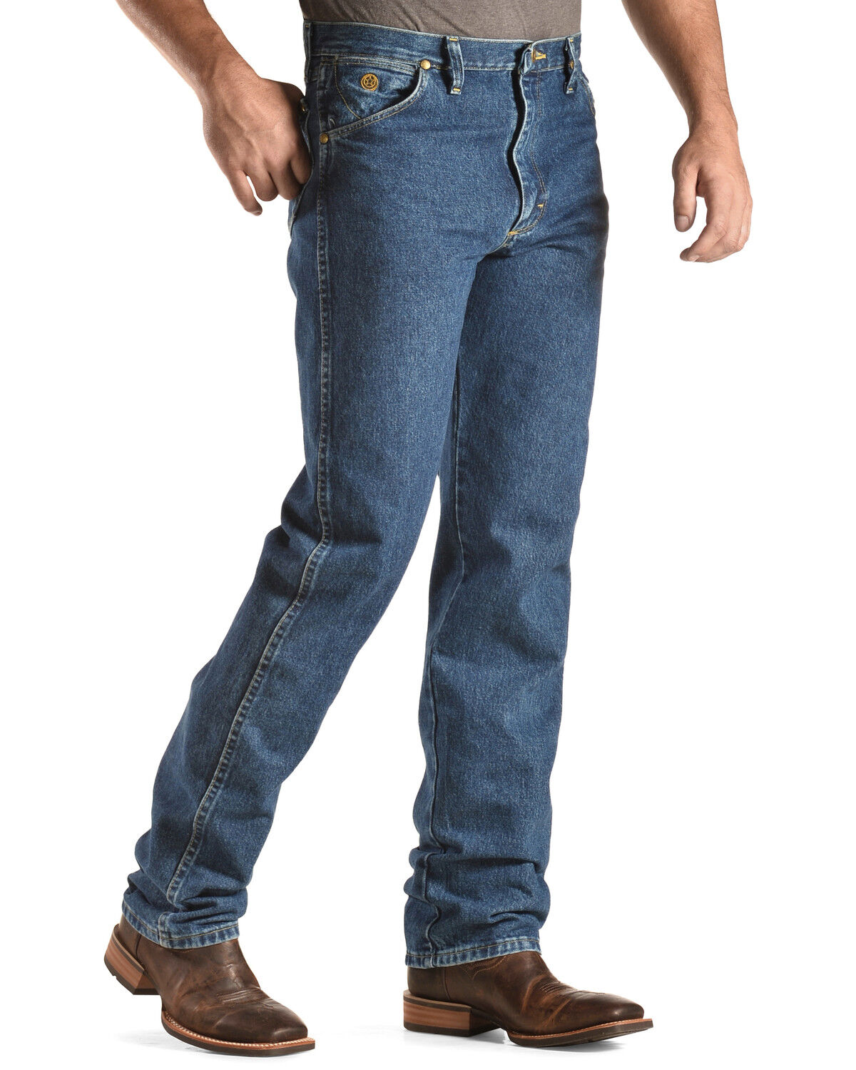 Image #3 - George Strait by Wrangler Men's Cowboy Cut Original Fit Jeans, Denim, hi-res