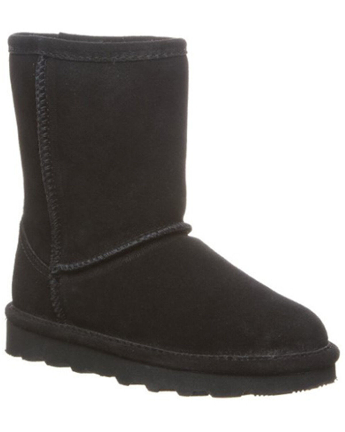 Image #1 - Bearpaw Girls' Elle Casual Boots - Round Toe, Black, hi-res