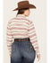 Image #4 - Ariat Women's Serape Jacquard Print Long Sleeve Snap Western Shirt - Plus, Rose, hi-res