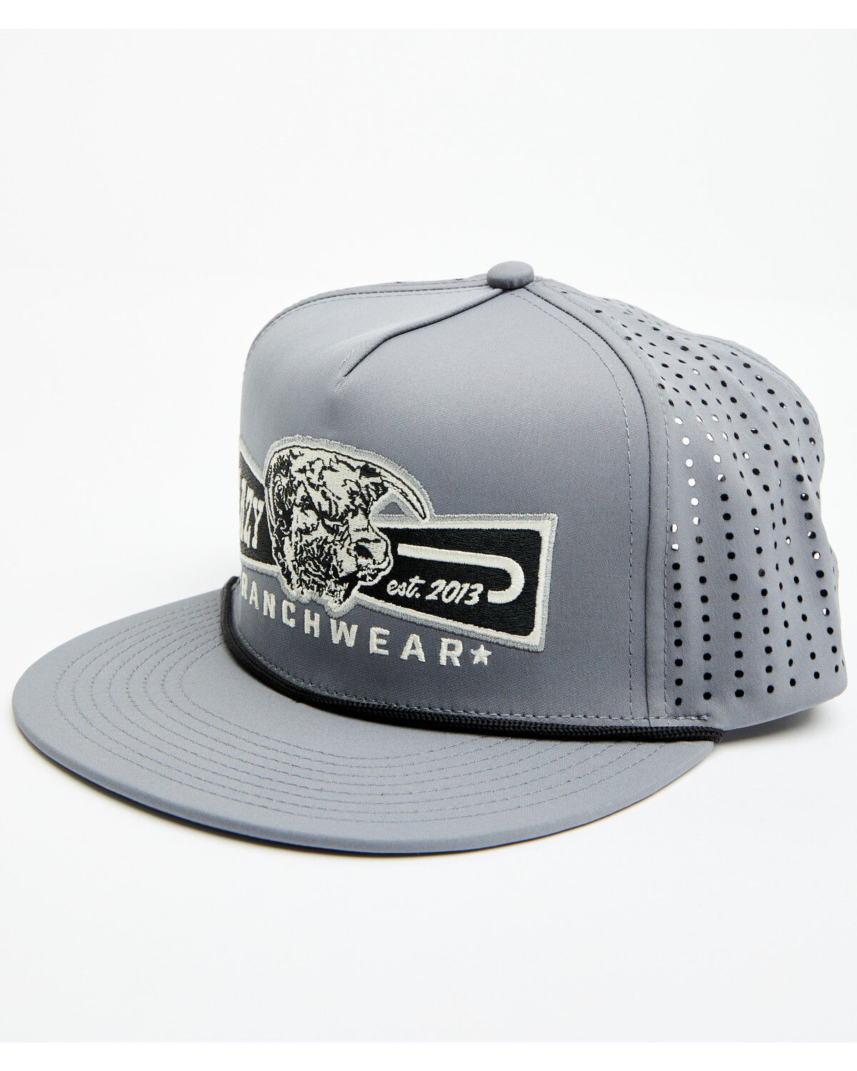 Image #1 - Lazy J Ranch Wear Men's Performance Trucker Cap, Grey, hi-res