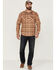 Image #2 - Pendleton Men's Canyon Plaid Pearl Snap Western Shirt, Tan, hi-res
