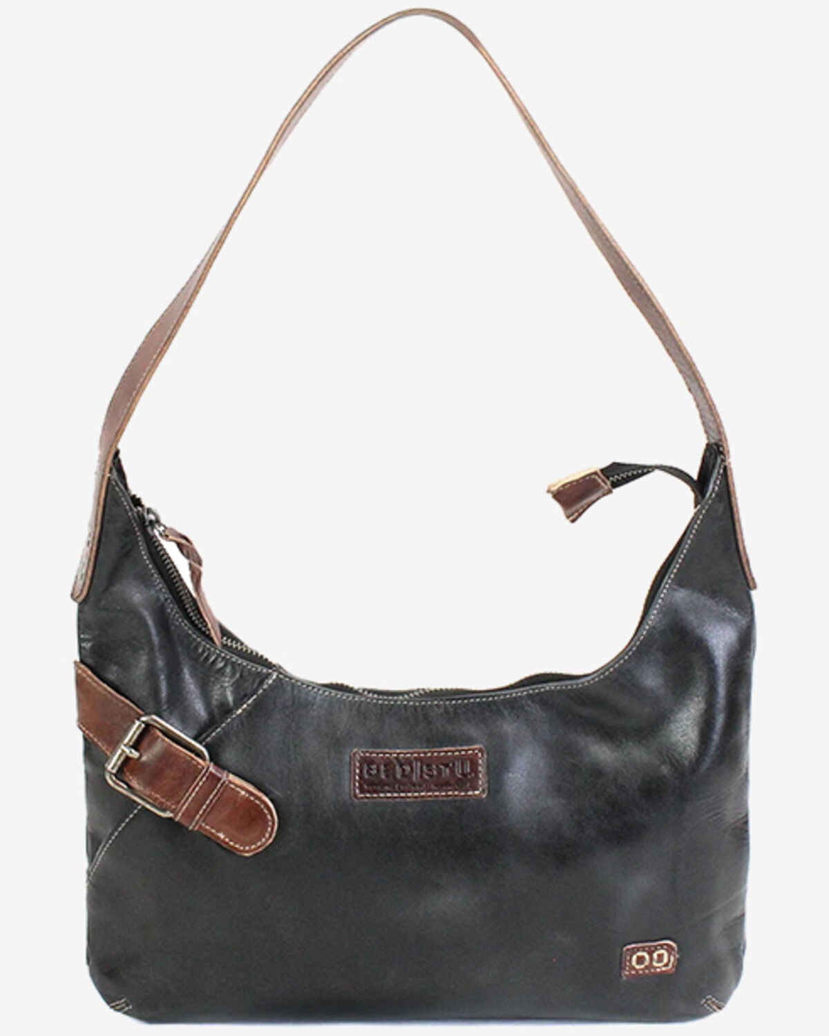 Image #1 - Bed Stu Women's Seemly Compact Buckle Detail Bag, Black, hi-res