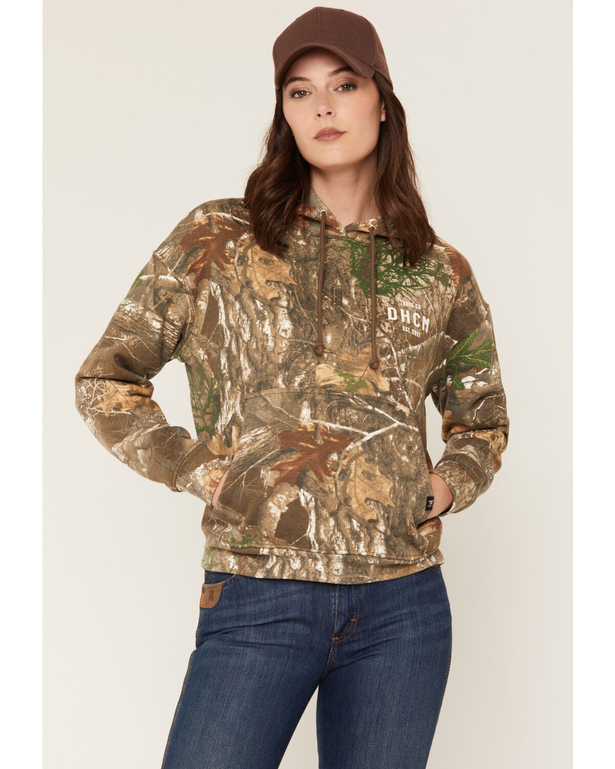 Image #2 - Troll Co Women's Juno Dirty Hands Clean Money Camo Print Hoodie, Camouflage, hi-res