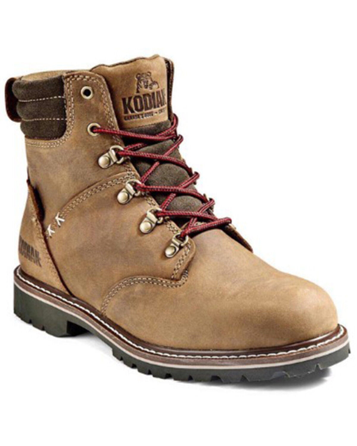 Kodiak Women's Bralorne 6" Waterproof Work Boots - Soft Toe, Medium Brown, hi-res