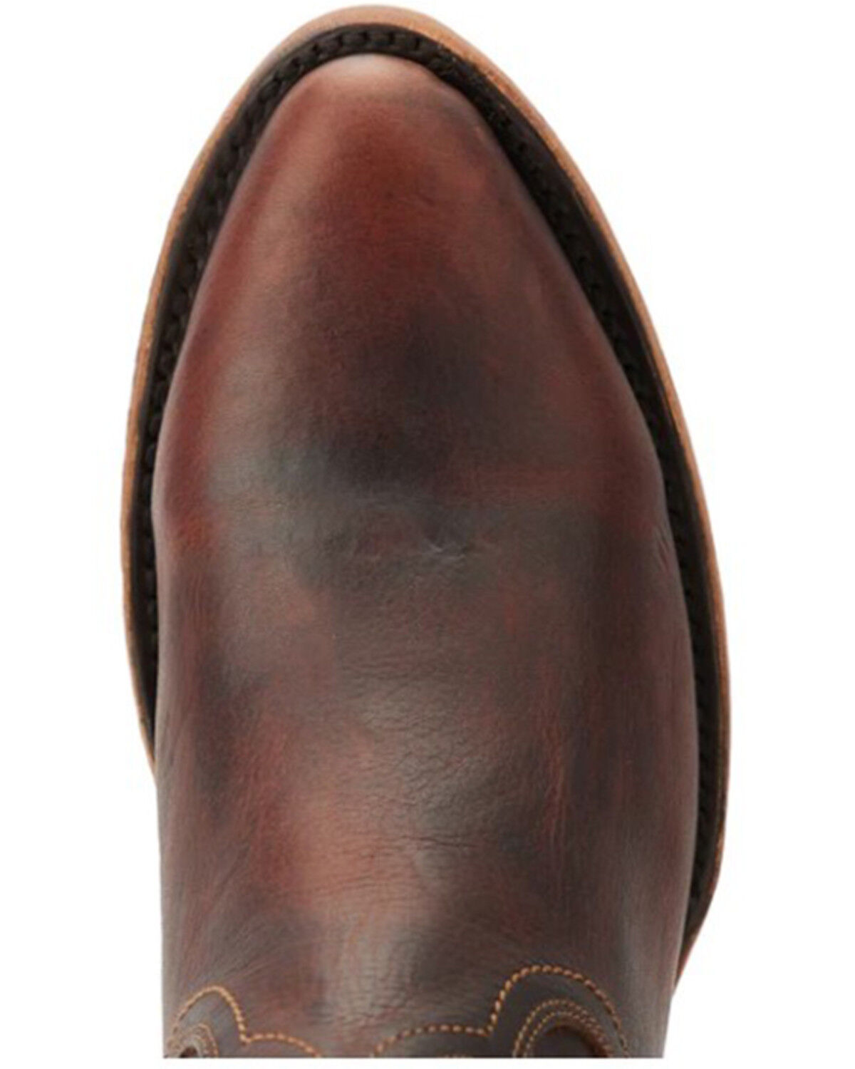 Image #6 - Lane Women's Plain Jane Western Booties - Round Toe, Cognac, hi-res