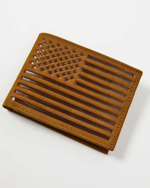 Image #1 - Cody James Men's Dark Brown Liberty Bi-Fold Wallet, Dark Brown, hi-res