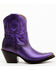 Image #2 - Idyllwind Women's Wheels Metallic Leather Booties - Pointed Toe, Purple, hi-res