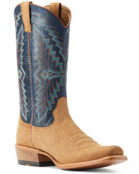 Ariat Men's Futurity Showman Western Boots - Square Toe, Beige/khaki, hi-res