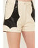 Boot Barn x Understated Leather Women's Sundown Shorts, Cream/black, hi-res