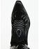 Image #6 - Italian Cowboy Women's Perforated Tall Western Boots - Snip Toe, Black, hi-res