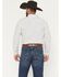 Image #4 - Ariat Men's Bass Geo Print Long Sleeve Button-Down Western Shirt, White, hi-res