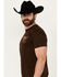 Image #2 - Changes Men's Coors Banquet Rodeo Short Sleeve Graphic T-Shirt, Brown, hi-res
