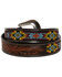 Image #3 - Myra Bag Women's Polychrome Southwestern Hand-Tooled Leather Belt, Brown, hi-res