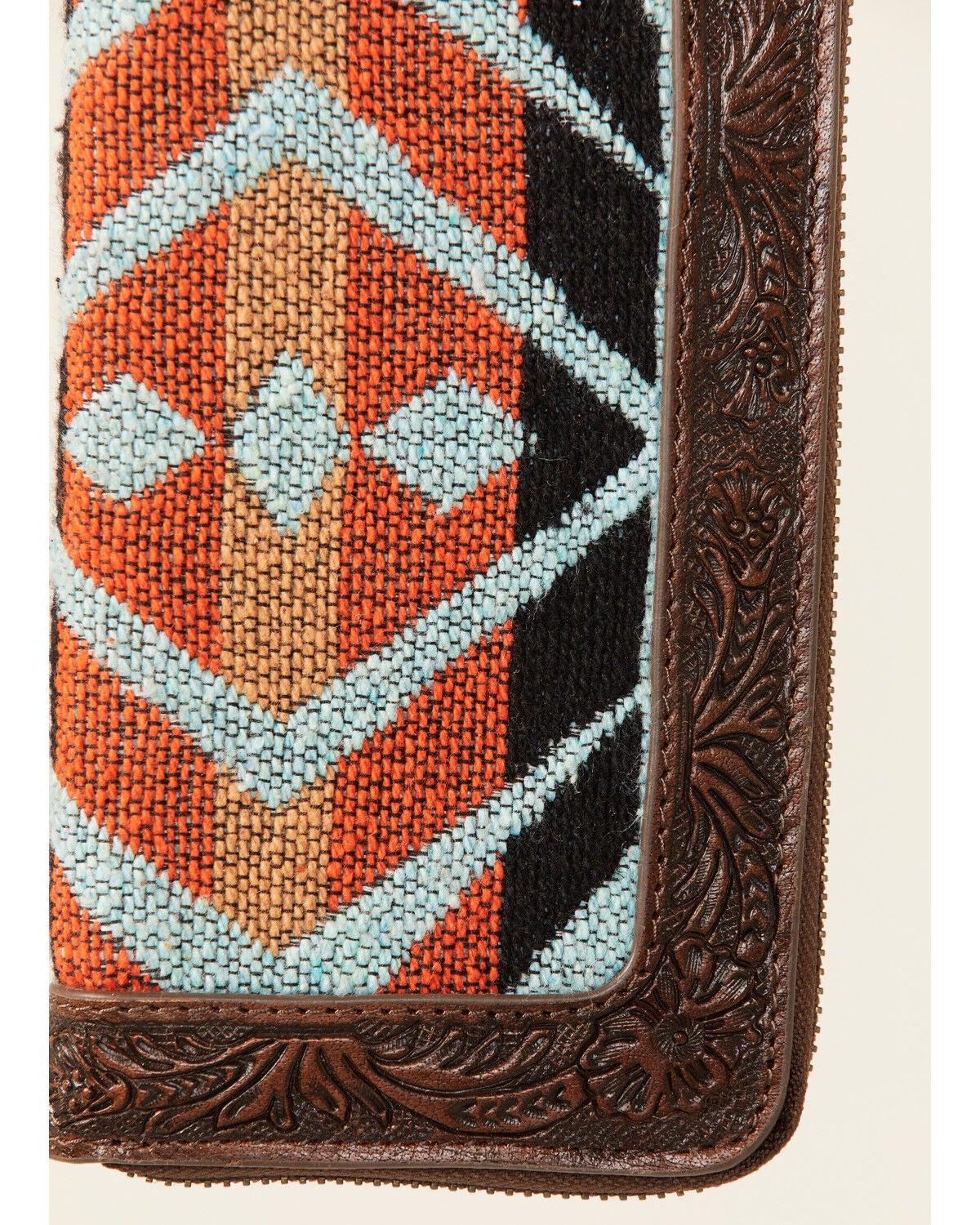 Image #2 - Shyanne Women's Southwestern Tooled Wallet, Brown, hi-res