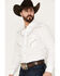 Wrangler Men's Rock 47 Long Sleeve Snap Western Shirt, White, hi-res