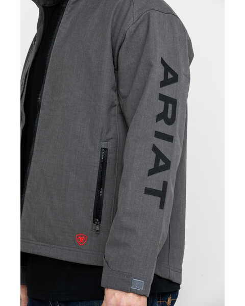 Image #4 - Ariat Men's FR Team Logo Work Jacket - Tall , Grey, hi-res