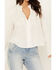 Image #3 - Cleo + Wolf Women's Cropped Button-Down Blouse , Cream, hi-res