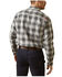 Image #2 - Ariat Men's FR Cogburn Plaid Print Long Sleeve Snap Work Shirt, Charcoal, hi-res