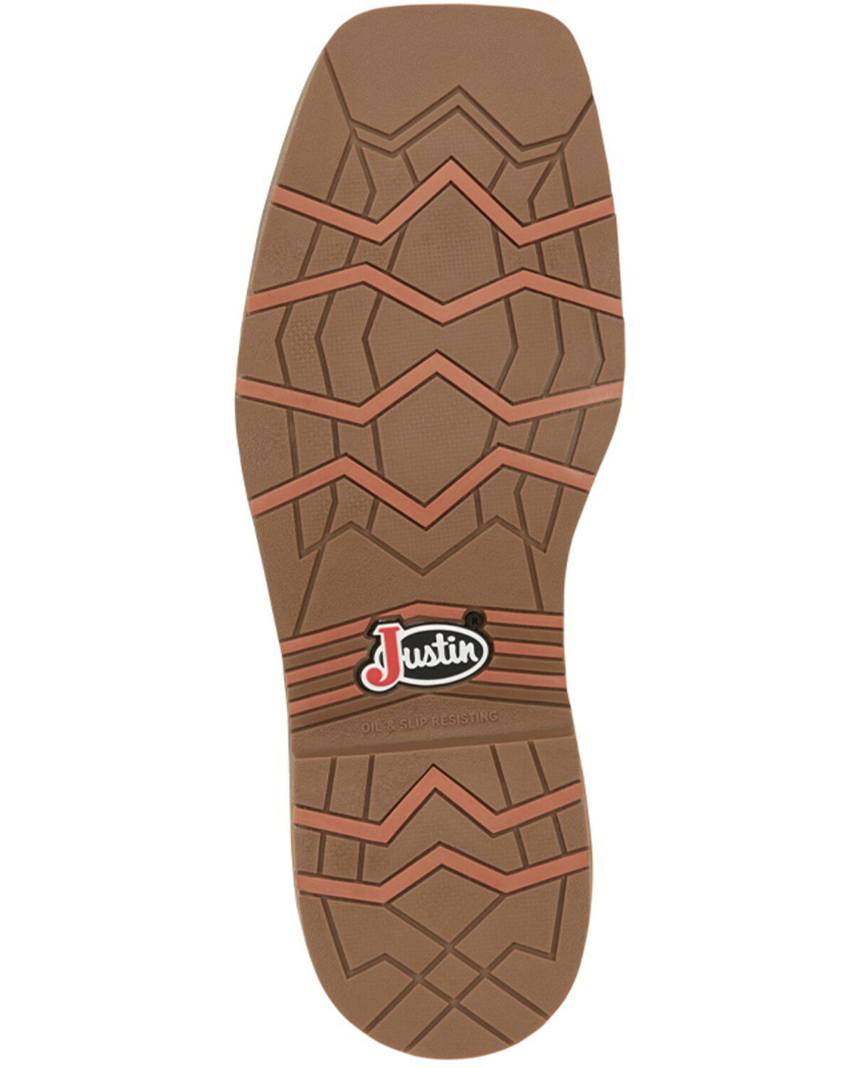 Image #7 - Justin Men's Bolt Redwood Pull On Soft Work Boots - Square Toe, Brown, hi-res