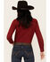 Image #4 - Ariat Women's VentTek Long Sleeve Button-Down Stretch Western Shirt, Dark Red, hi-res