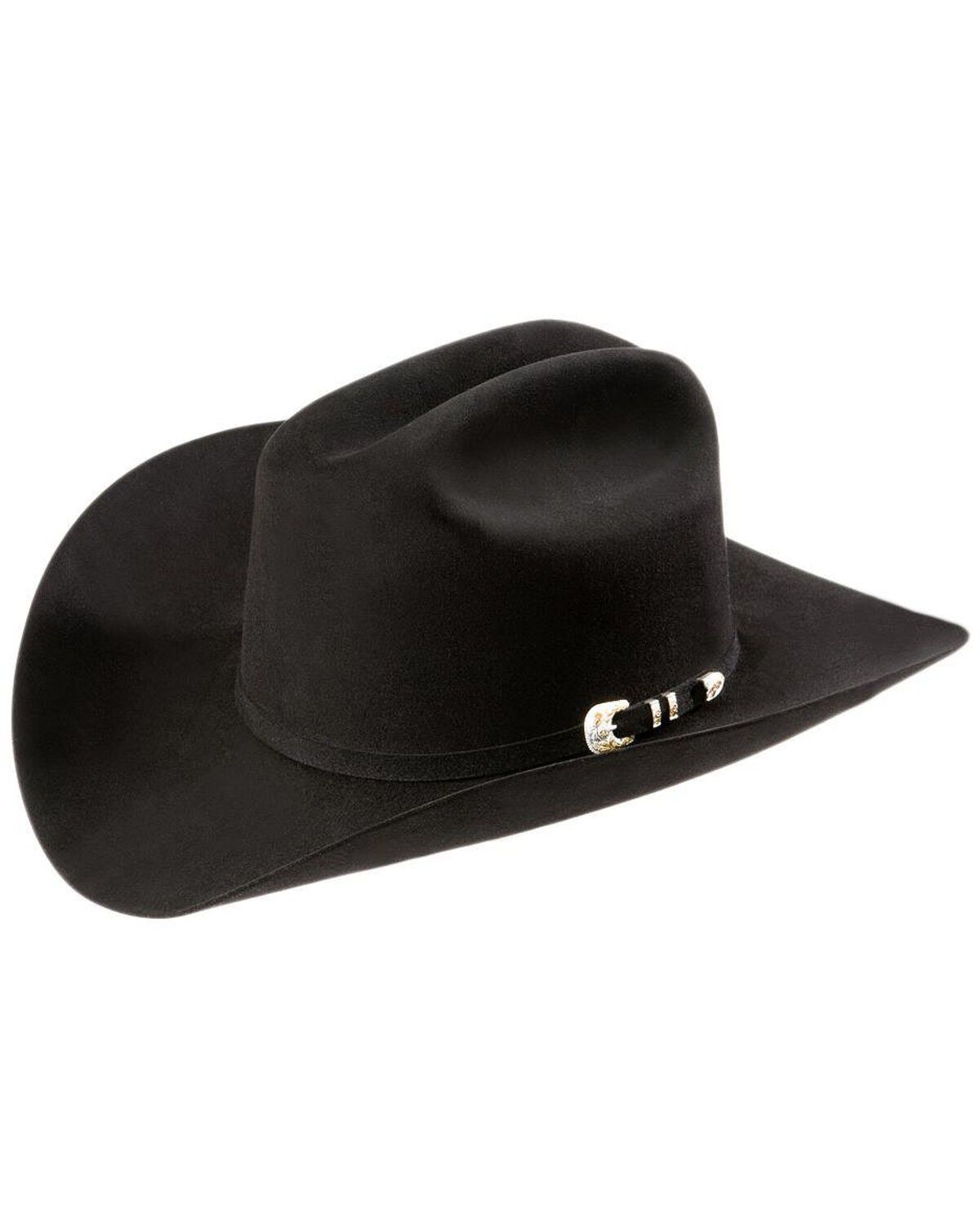 Larry Mahan Superior 500X Felt Cowboy Hat, Black, hi-res