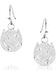 Montana Silversmiths Women's Gold & Turquoise Set In Stone Earrings , Black, hi-res