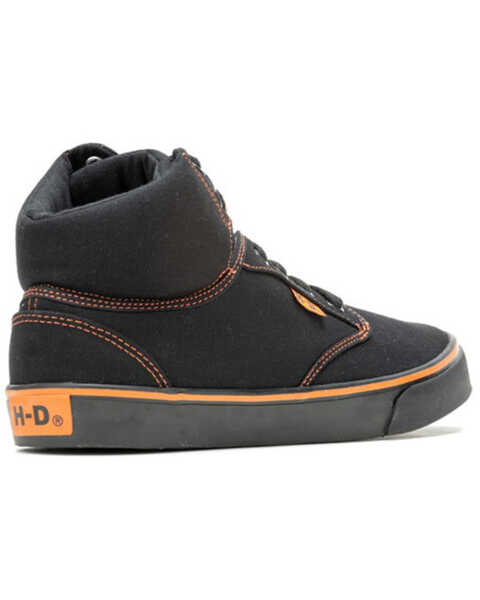 Image #3 - Harley Davidson Men's Wrenford Casual Shoes - Round Toe, Black/orange, hi-res