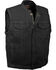 Image #1 - Milwaukee Leather Men's Concealed Snap Denim Club Style Vest, Black, hi-res