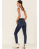Levi's Women's 721 Carbon Waters Dark Wash High Rise Skinny Jeans , Blue, hi-res