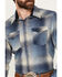 Pendleton Men's Canyon Ombre Plaid Long Sleeve Snap Western Shirt, Blue, hi-res