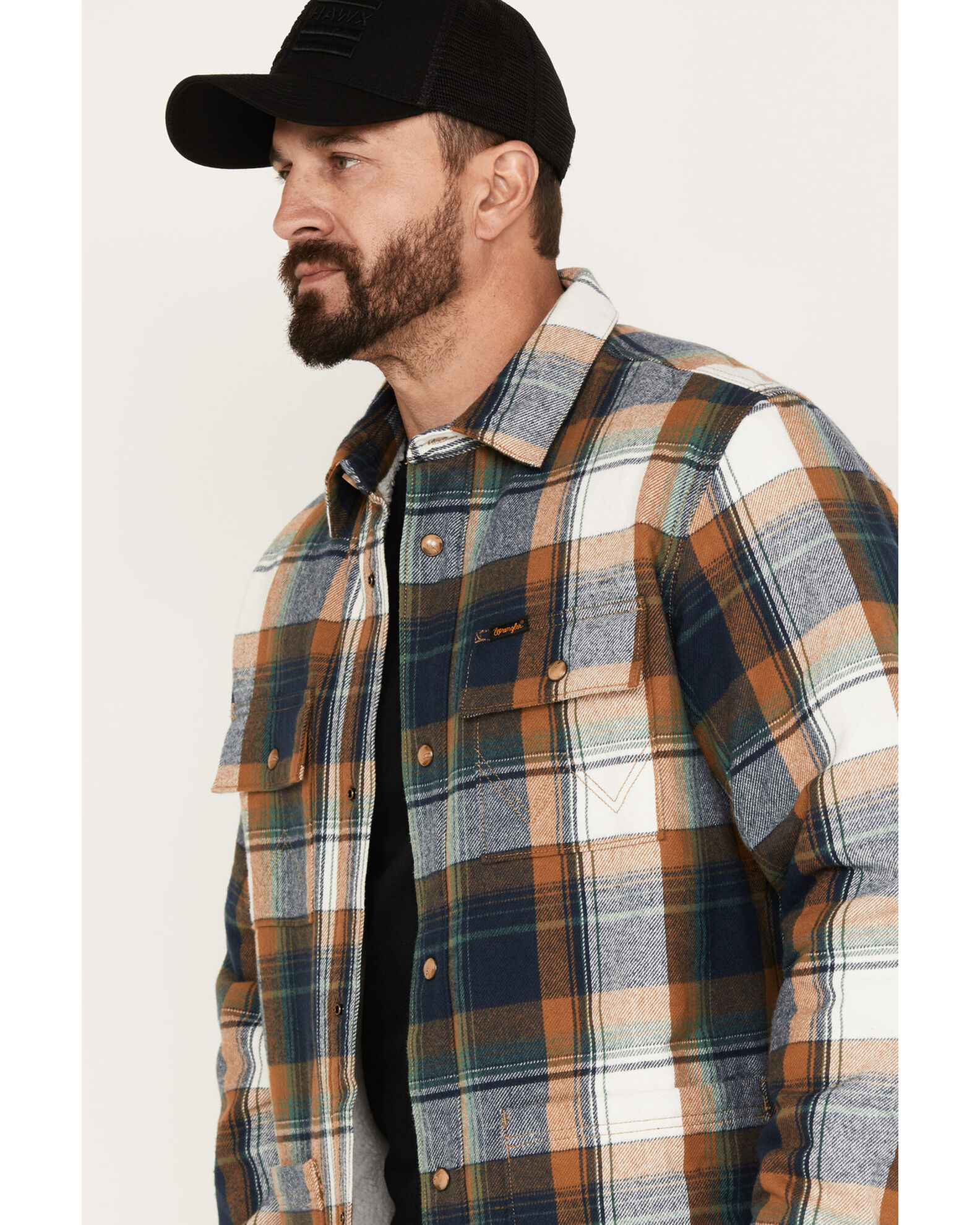 Wrangler flannel jackets discount