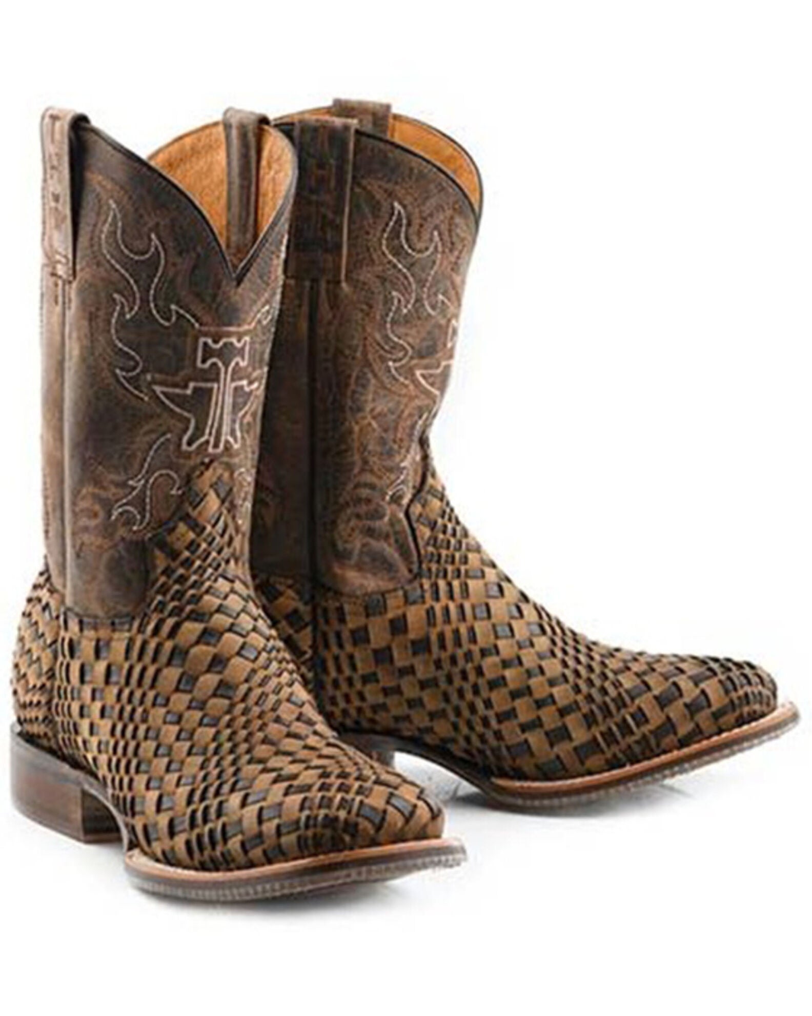Product Name Tin Haul Men's Dream Weaver Bronc Rider Western Boots