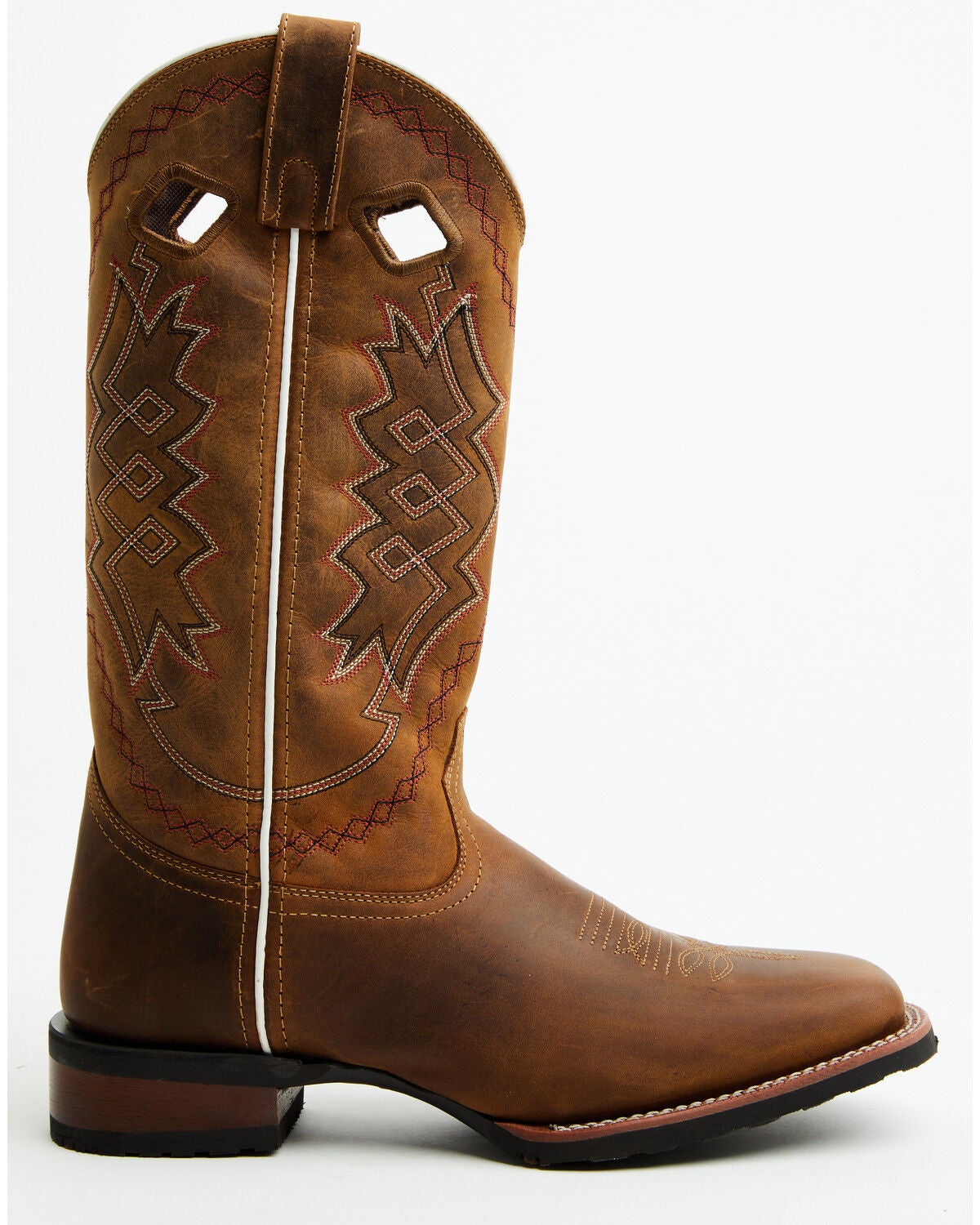Image #2 - Laredo Men's Highway Man Performance Western Boots - Broad Square Toe, Tan, hi-res